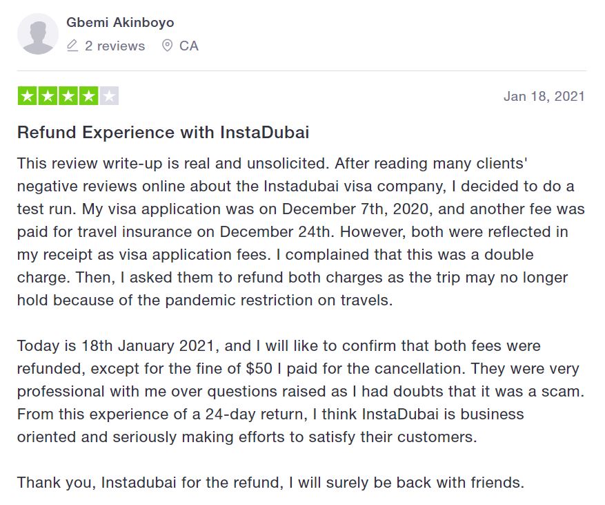 Positive Customer Reviews on Trustpilot