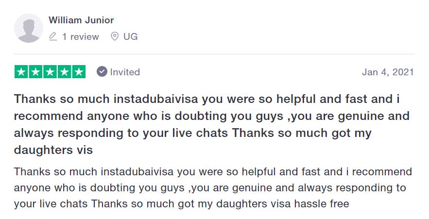 Instadubaivisa.com Customer Reviews on Trustpilot