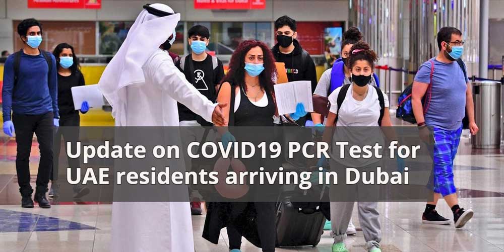 pcr test on arrival uae residents