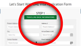 Complete your UAE visa application form